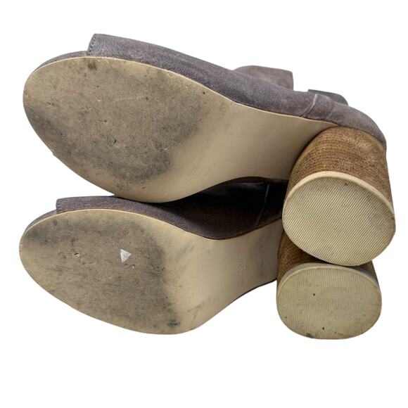 Jeffrey Campbell Oath Peep‎ Toe 4" Stacked Heel 7.5 M - Picture 8 of 9